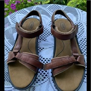 Unisex Teva strap Sport Sandals leather brown Sz 11 S/N 6328 waterproof leather